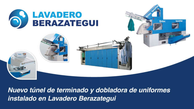 Nuevo túnel de terminado y dobladora de uniformes instalado en Lavadero Berazategui