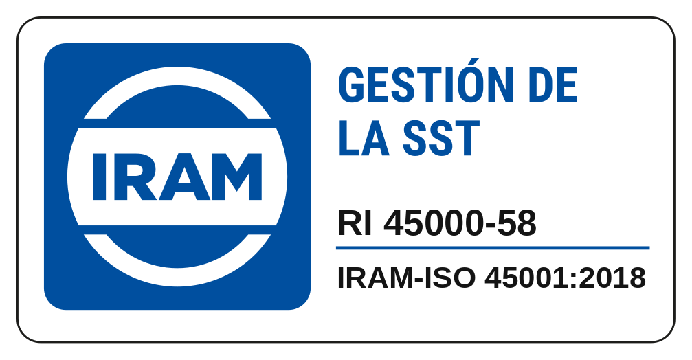 IRAM-ISO 45001:2018 — Gestión de la SST, RI 45000-58