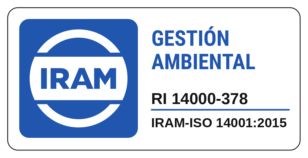 IRAM-ISO 14001:2015 — Gestión ambiental, RI 14000-378