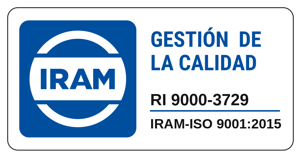IRAM-ISO 9001:2015 — Gestión de la calidad, RI 9000-3729